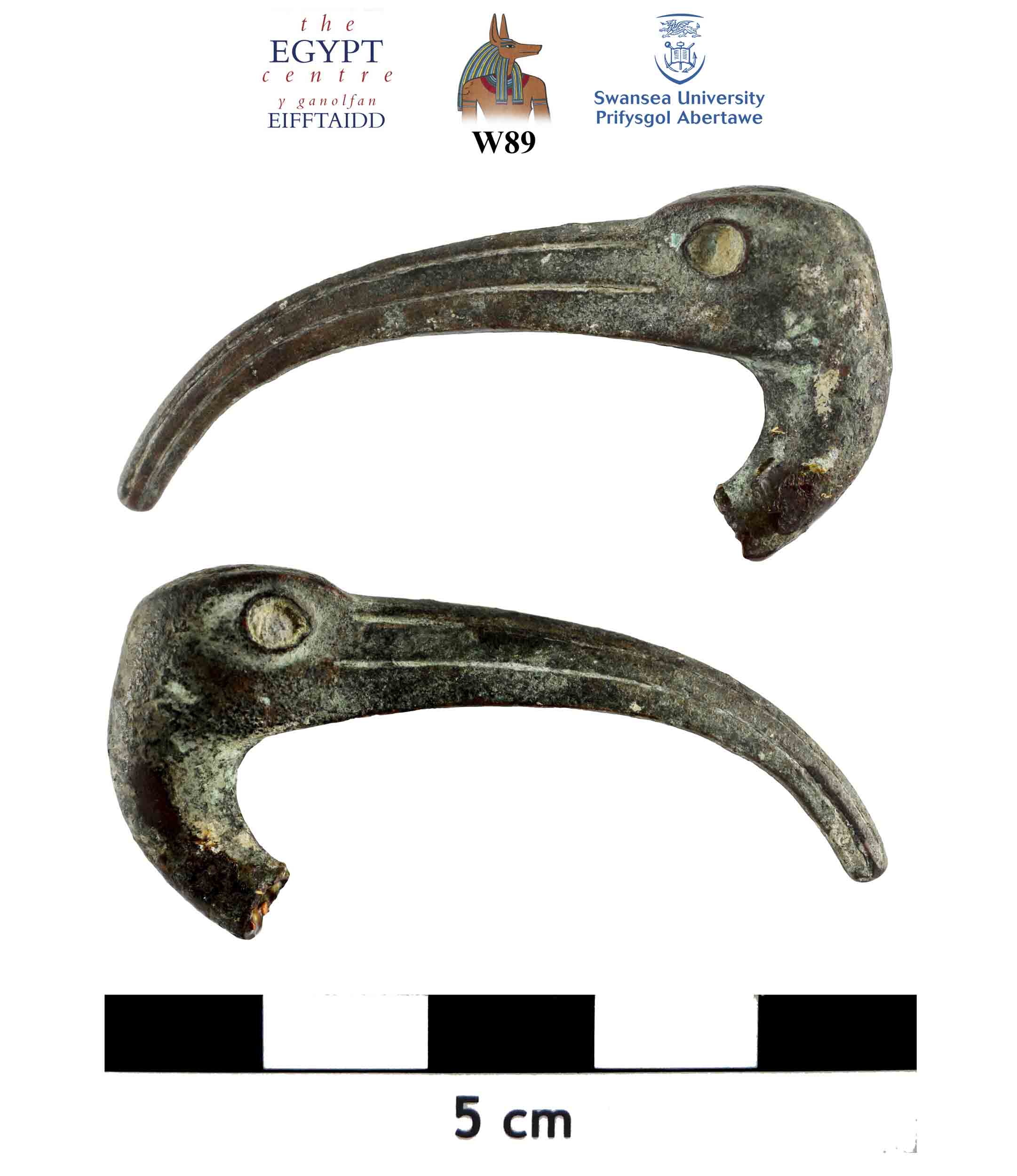 Image for: Copper alloy head of an ibis